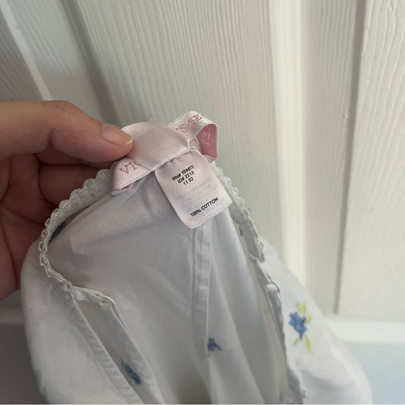 Vintage Y2K Victoria's Secret White Embroidered Floral Midi Maxi Dress size M - Picture 3 of 11